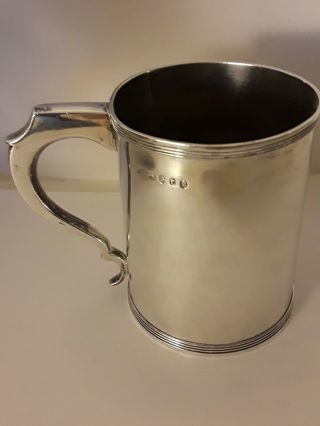 Antique British Sterling Silver 1794 Tankard Mug George Smith Thomas Hayter 186g