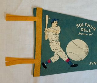 Nashville Vols Vintage Minor League Baseball Pennant - Sulphur Del - RARE 2