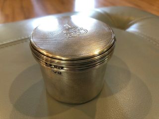 1905 Charles & George Asprey Sterling Silver Tea Box Case For Teapot England