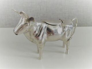 Antique 19th Century Dutch Silver Cow Creamer Milk Jug 833 Silver Schoonhoven