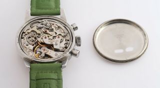Vintage Zodiac Rare Le Loche Panda Dial Cal.  72 Chronograph Wristwatch 8