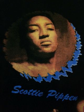 Vintage 90 ' s Chicago Bulls T - Shirt Rare Rap Tee Bootleg Jordan Pippen Rodman 6