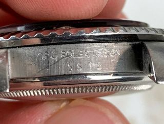 Vintage Rolex Submariner Dive Wristwatch Ref.  5513 Gloss Dial 1980s NR 11