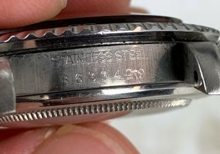 Vintage Rolex Submariner Dive Wristwatch Ref.  5513 Gloss Dial 1980s NR 12