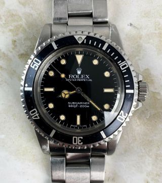 Vintage Rolex Submariner Dive Wristwatch Ref.  5513 Gloss Dial 1980s Nr