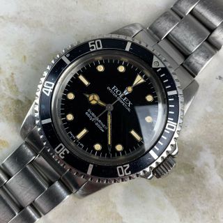 Vintage Rolex Submariner Dive Wristwatch Ref.  5513 Gloss Dial 1980s NR 2