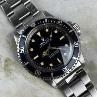 Vintage Rolex Submariner Dive Wristwatch Ref.  5513 Gloss Dial 1980s NR 3
