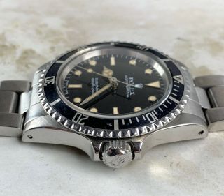 Vintage Rolex Submariner Dive Wristwatch Ref.  5513 Gloss Dial 1980s NR 7