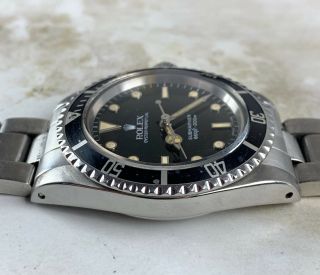 Vintage Rolex Submariner Dive Wristwatch Ref.  5513 Gloss Dial 1980s NR 8