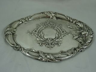 Stunning Art Nouvou,  Solid Silver Dressing Table Tray,  1904,  188gm