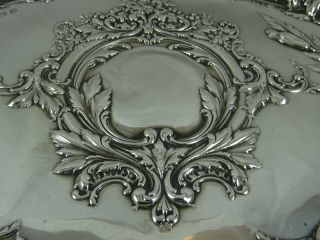 STUNNING ART NOUVOU,  solid silver DRESSING TABLE TRAY,  1904,  188gm 3