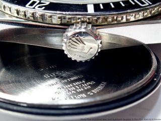 Vintage 1959 Rolex Submariner 5508 Mens Steel Watch 1530 Caliber 25j 6