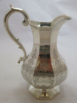 Antique Victorian Sterling Silver Milk Jug,  1841,  236 Grams,  Angell