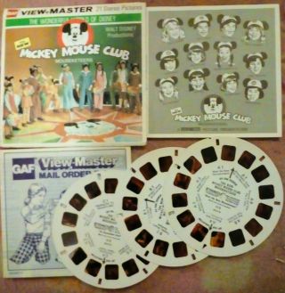 Mickey Mouse Club View - Master Reels 3pk In Packet With Book.