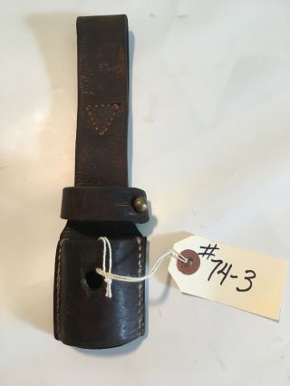 [original Period] Leather Frog For Your Ww2 Bayonet