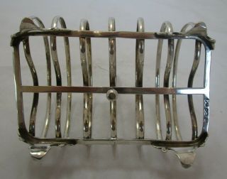 Good Antique Victorian sterling silver 6 slice toast rack,  1845,  302 grams 3