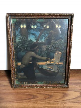 Vintage Maxfield Parrish Print And Frame “egypt”
