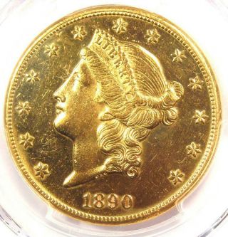 1890 - Cc Liberty Gold Double Eagle $20 - Pcgs Au Details - Rare Carson City Coin