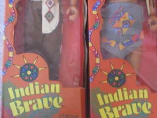 VINTAGE TOYS TOTSY INDIAN DOLL NATIVE AMERICAN BRAVE 12 