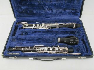 A.  Barre Paris Vintage English Horn Cor Anglais Sn 1064 W/ Case & 2 Staples