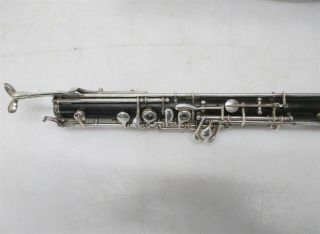 A.  Barre Paris Vintage English Horn Cor Anglais sn 1064 w/ Case & 2 Staples 2