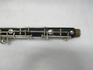 A.  Barre Paris Vintage English Horn Cor Anglais sn 1064 w/ Case & 2 Staples 3