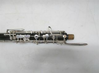A.  Barre Paris Vintage English Horn Cor Anglais sn 1064 w/ Case & 2 Staples 8