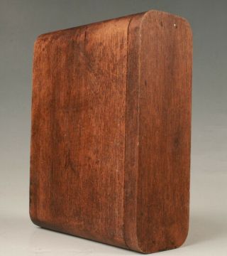 CHINESE WOOD JEWELRY BOX HAND - PAINTED BODHISATTVA OLD SPIRITUAL COLLEC GIFT M 3