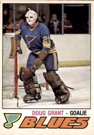 Vintage 1977 - 78 St.  Louis Blues game worn gamer hockey jersey Doug Grant 29 11