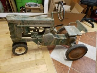 Vintage Antique John Deere Eska 1950s Pedal Tractor Cast Metal