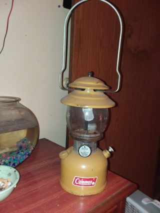 Vintage Golden Rod Yellow Coleman Lantern