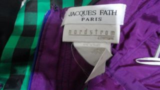 Jacques Fath Avant Garde Gown Formal Dress Vintage Couture Paris France 6 38 9