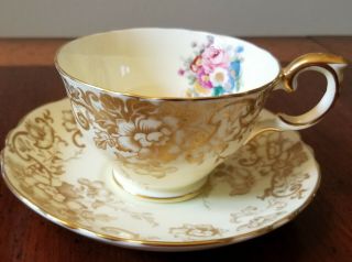 Vintage Crown Staffordshire Cup And Saucer