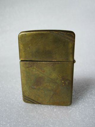RARE Vintage 1937 - 1941 Four Barrel Hinge Zippo Lighter Case 2