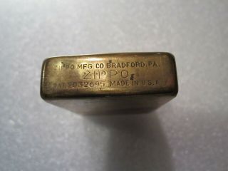 VERY RARE Vintage 1940 - 41 No Slash Marks Four Barrel Hinge Zippo Lighter 2