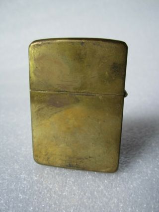 VERY RARE Vintage 1940 - 41 No Slash Marks Four Barrel Hinge Zippo Lighter 4