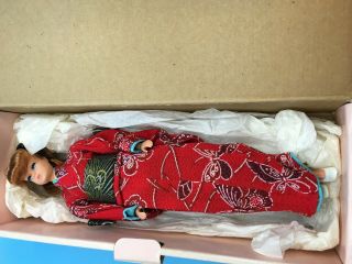 1986 MABA VIntage Style Ponytail Barbie doll redhead in Kimono Japan PB 4