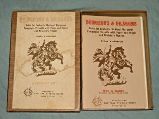TSR ' s - DUNGEONS & DRAGONS WOODGRAIN BOXED SET FROM 1975 (ULTRA RARE) 2