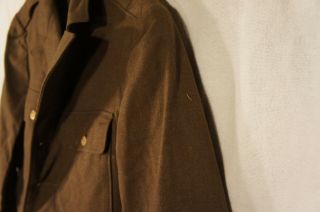 US Army Jacket World War II,  34S,  Laundry F - 5422 also named C S Stub 2