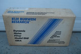 Klh Burwen Research Dnf 1201a,  Dynamic Noise Filter,  Vintage Rack