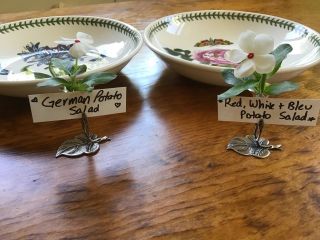 4 Solid Silver Place Card Menu Holders Bud Vases Wedding Seat Labels F.  Coppini? 5