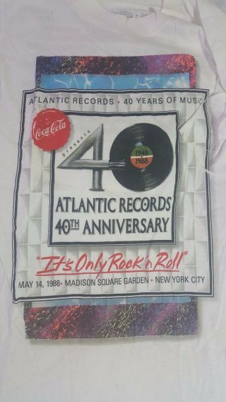 Vintage 1988 Atlantic Records 40th Anniversary " It 