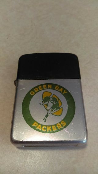 Vintage 1960 ' s Green Bay Packers Lighter Storm King 4