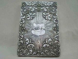 Sterling Silver Card Case By Taylor & Perry Birmingham 1829. 2