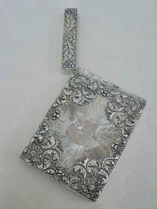 Sterling Silver Card Case By Taylor & Perry Birmingham 1829. 3