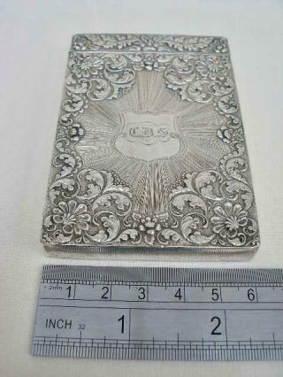Sterling Silver Card Case By Taylor & Perry Birmingham 1829. 6