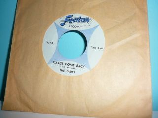 Vintage 45 Rpm Vinyl Single.  " The Jades " On " Fenton " Label Rare