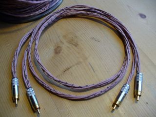 Vintage Western Electric 22ga Ks13385l - 1 1m Natural Tone Rca Interconnect Cables