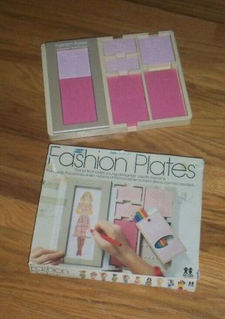 Fashion Plates Designer Kit By Tomy 1978 - U.  S.  A.  - Create Fashionable Combinations