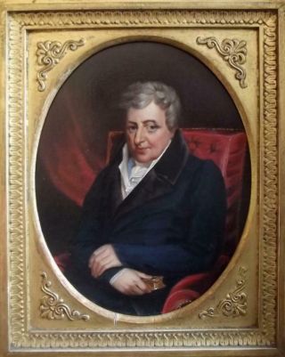 Fine Antique BRITISH GEORGIAN Oil Painting Portrait of a Town Elder c1790 3